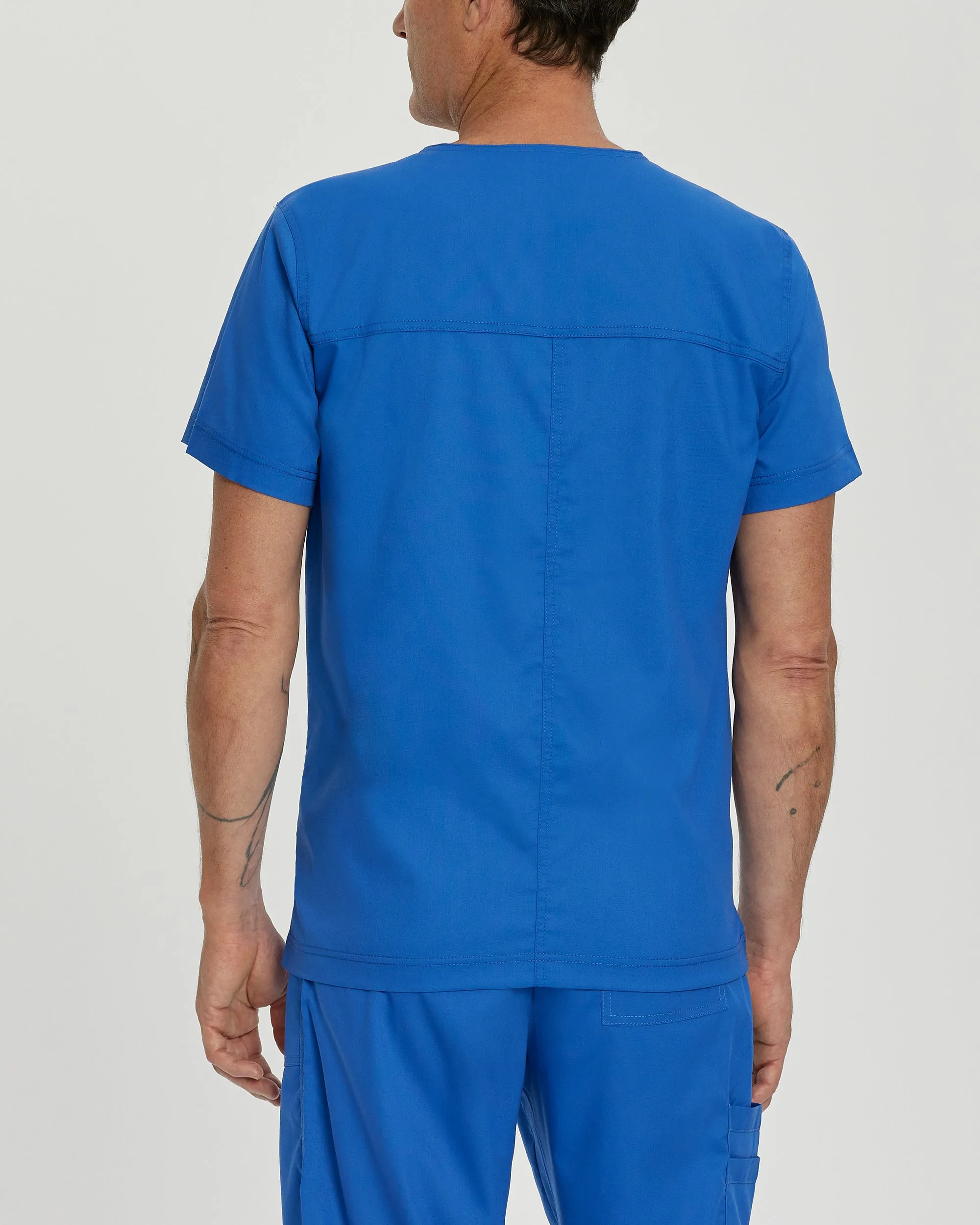 ProFlex 4253 Men's 4 Pocket V Neck Scrub Top Royal