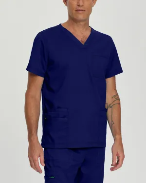 ProFlex 4253 Men's 4 Pocket V Neck Scrub Top True Navy