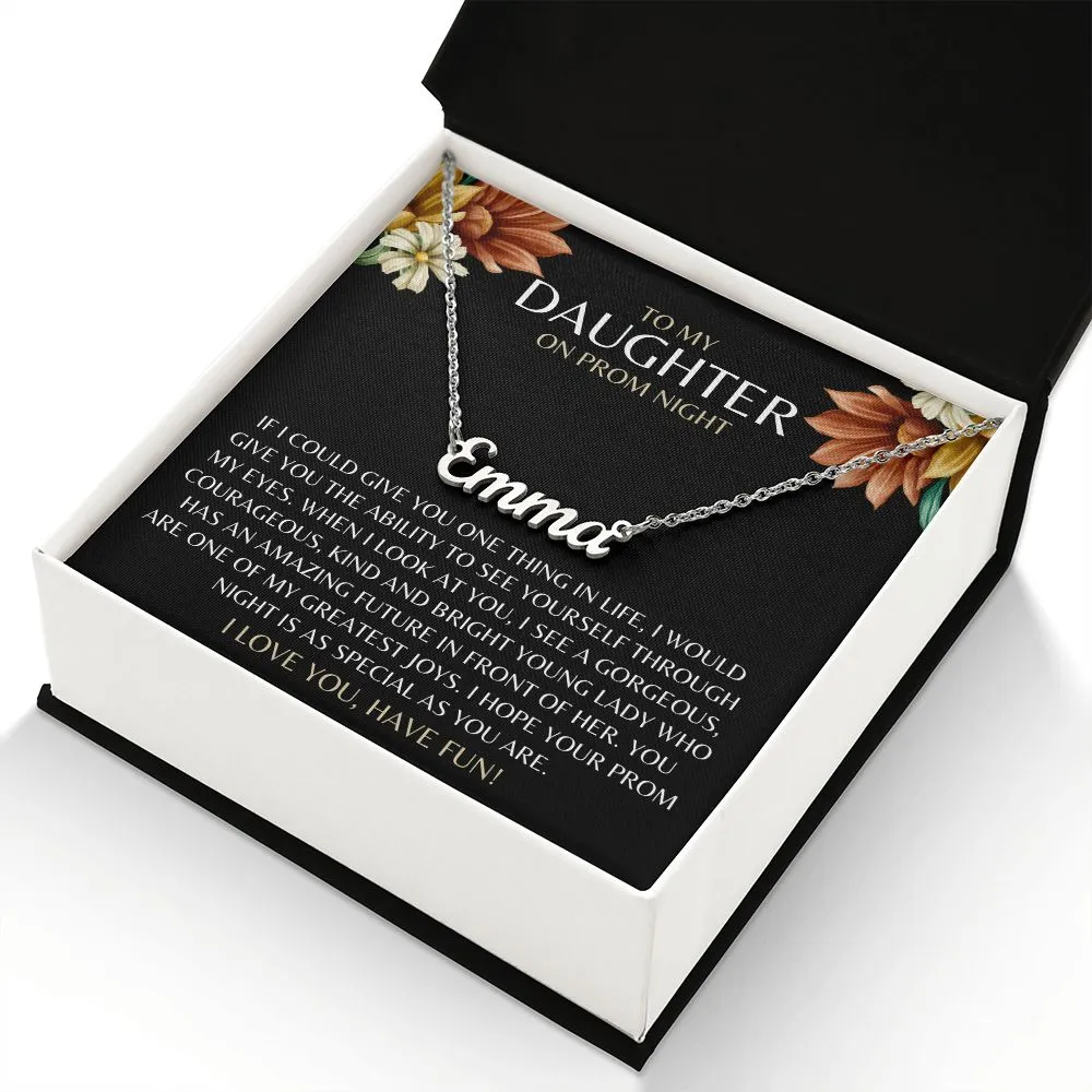 Prom Gift to Daughter | Personalized Name Necklace