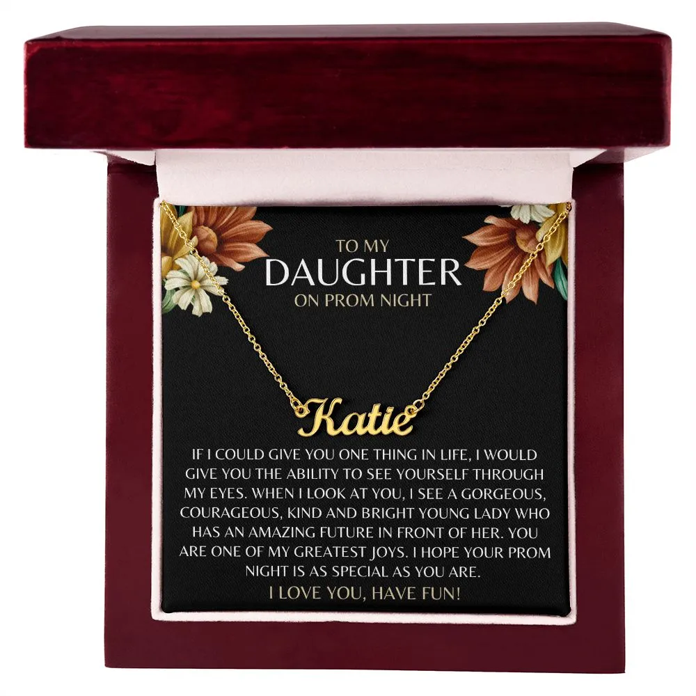 Prom Gift to Daughter | Personalized Name Necklace