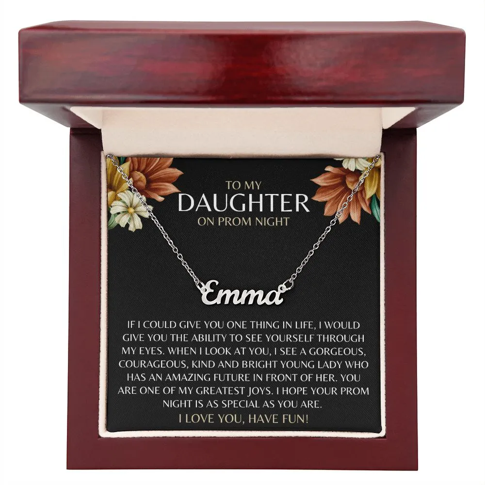 Prom Gift to Daughter | Personalized Name Necklace