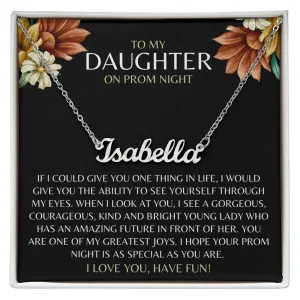 Prom Gift to Daughter | Personalized Name Necklace