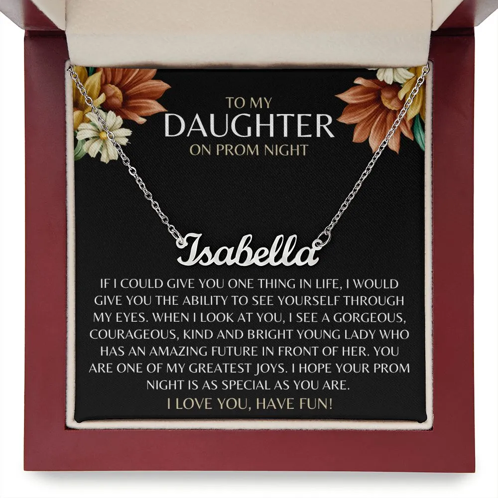 Prom Gift to Daughter | Personalized Name Necklace