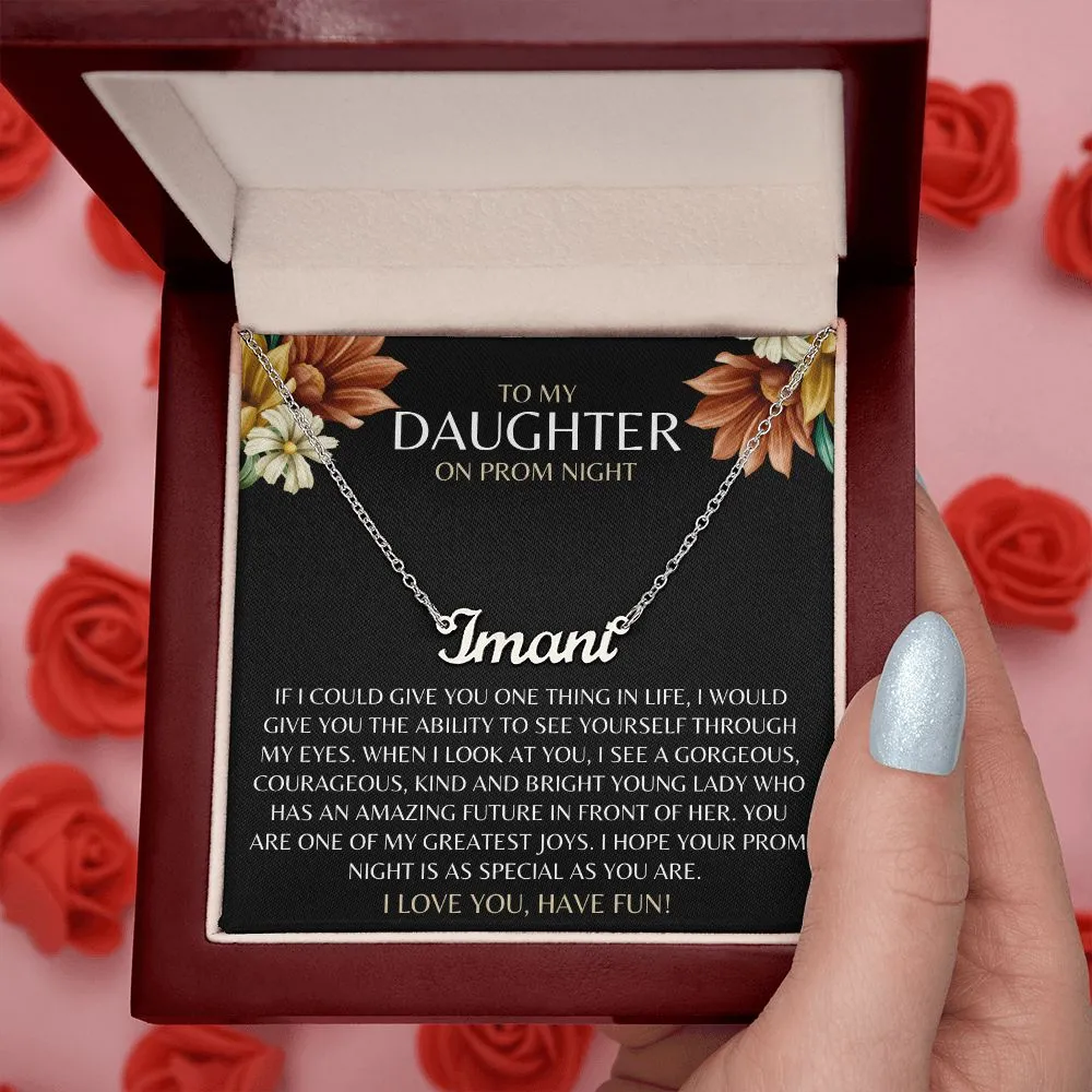 Prom Gift to Daughter | Personalized Name Necklace