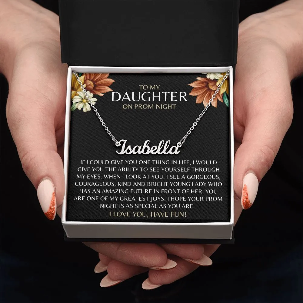 Prom Gift to Daughter | Personalized Name Necklace