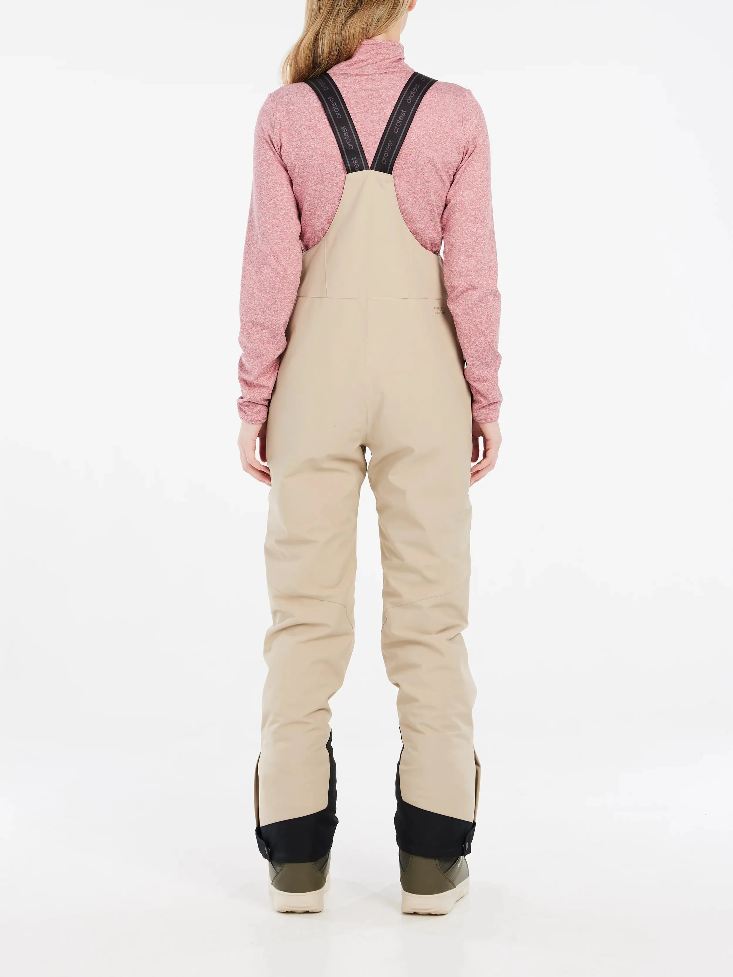 Protest Navaz Salopette Bib Pants Womens 2025 Bamboo Beige