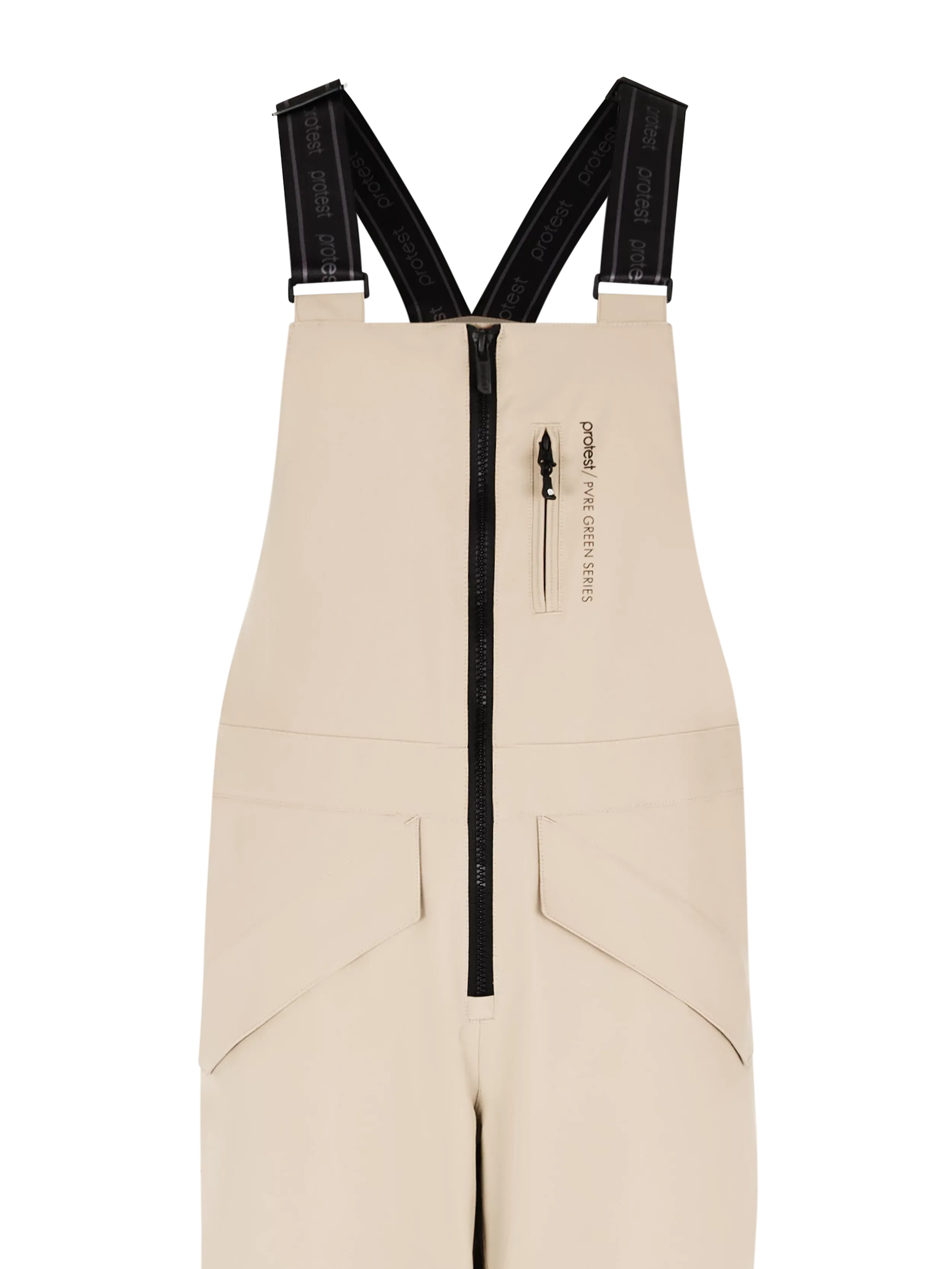 Protest Navaz Salopette Bib Pants Womens 2025 Bamboo Beige