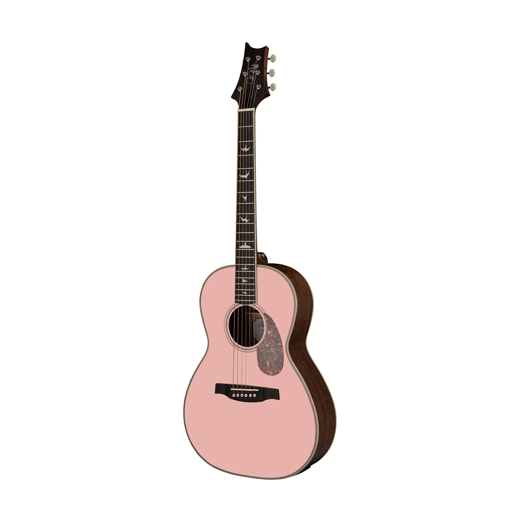PRS Limited Edition SE Parlor P20E Acoustic-Electric Guitar w/ Bag, Pink Lotus
