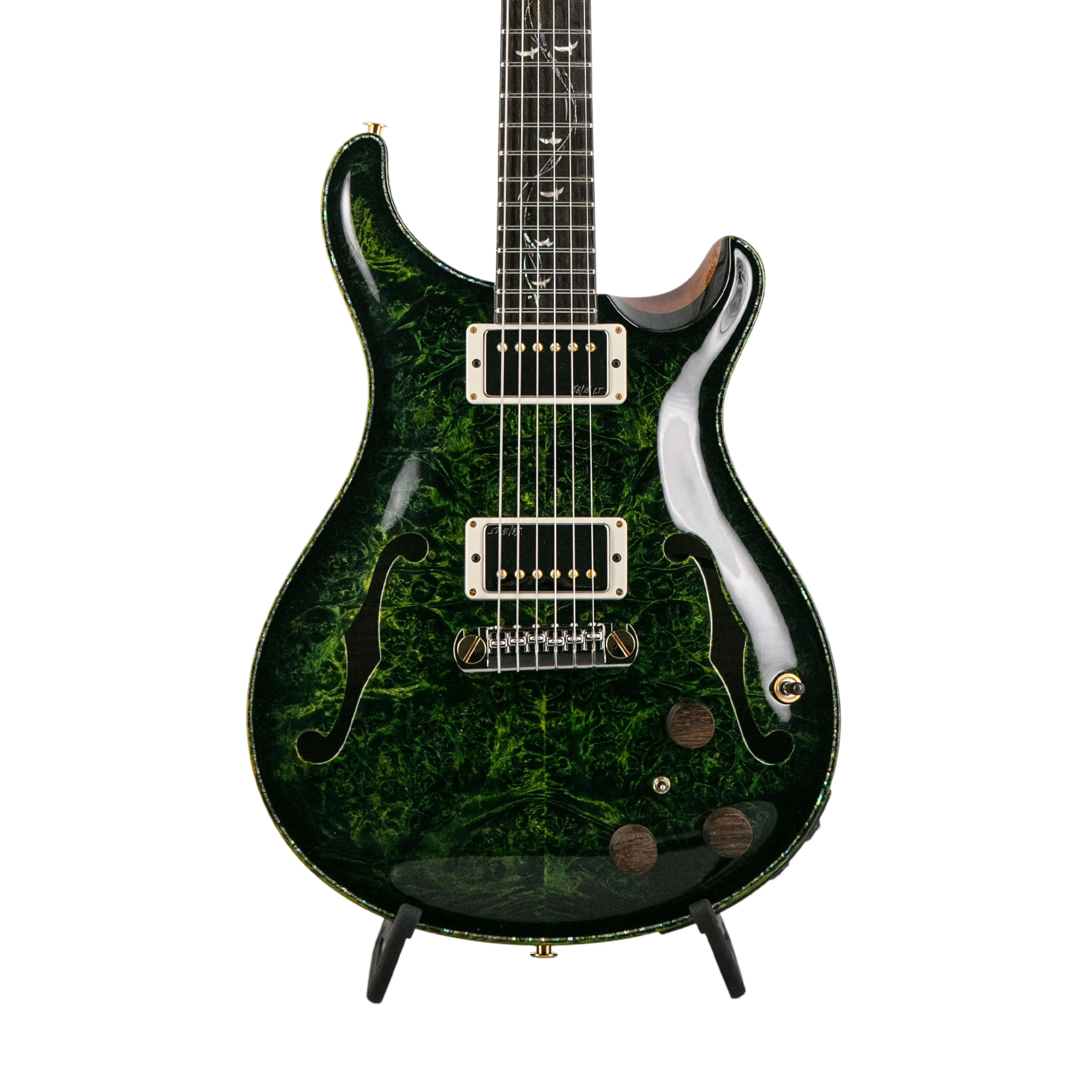 PRS Private Stock 10835 Semi Hollow Piezo Electric Guitar, Rainforest