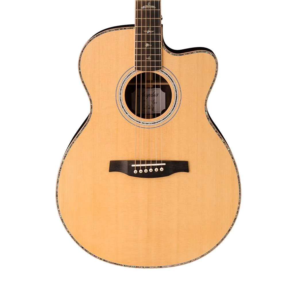 PRS SE A60E Angelus Hollow Body Acoustic-Electric Guitar, Natural