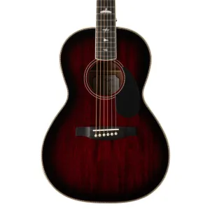 PRS SE P20E Acoustic Guitar - Fire Red Burst (Gloss Top, Satin Back)