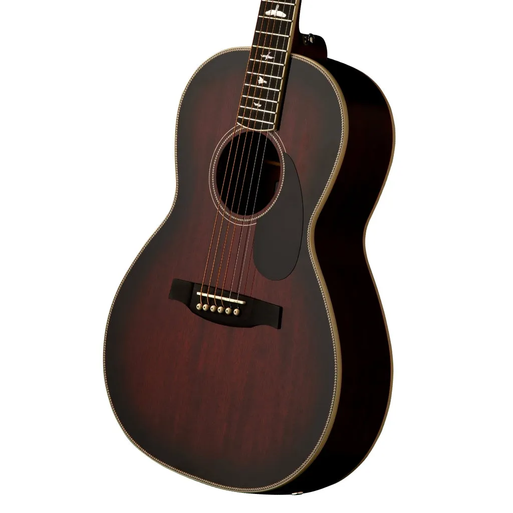 PRS SE P20E Acoustic Guitar - Fire Red Burst (Gloss Top, Satin Back)