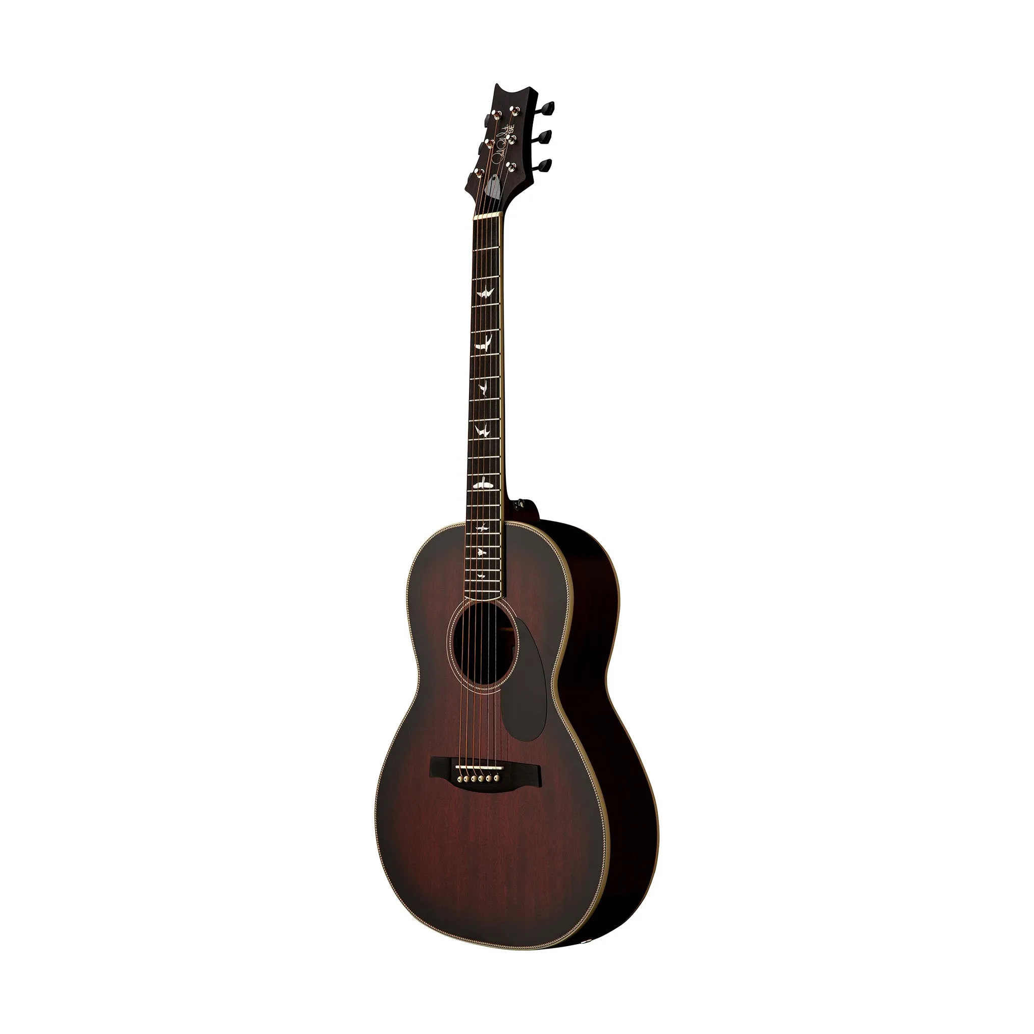 PRS SE P20E Parlor Acoustic-Electric Guitar, Fire Red Burst