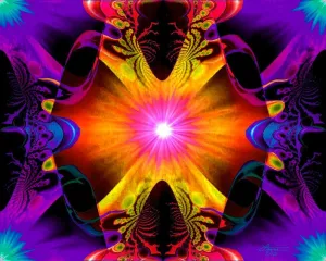 Psychedelic Art Print Chakra Decor Reiki Energy Healing Wall Art 8 x 10 Print