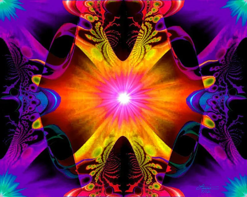 Psychedelic Art Print Chakra Decor Reiki Energy Healing Wall Art 8 x 10 Print