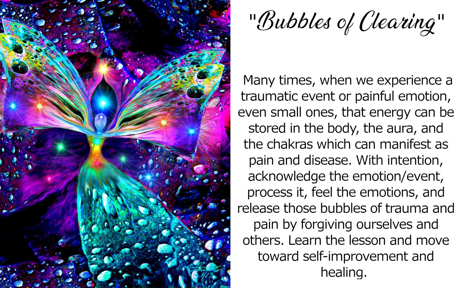 Psychedelic Chakra Angel Tapestry, Huge Fleece Wall Decor- "Bubbles of Clearing"