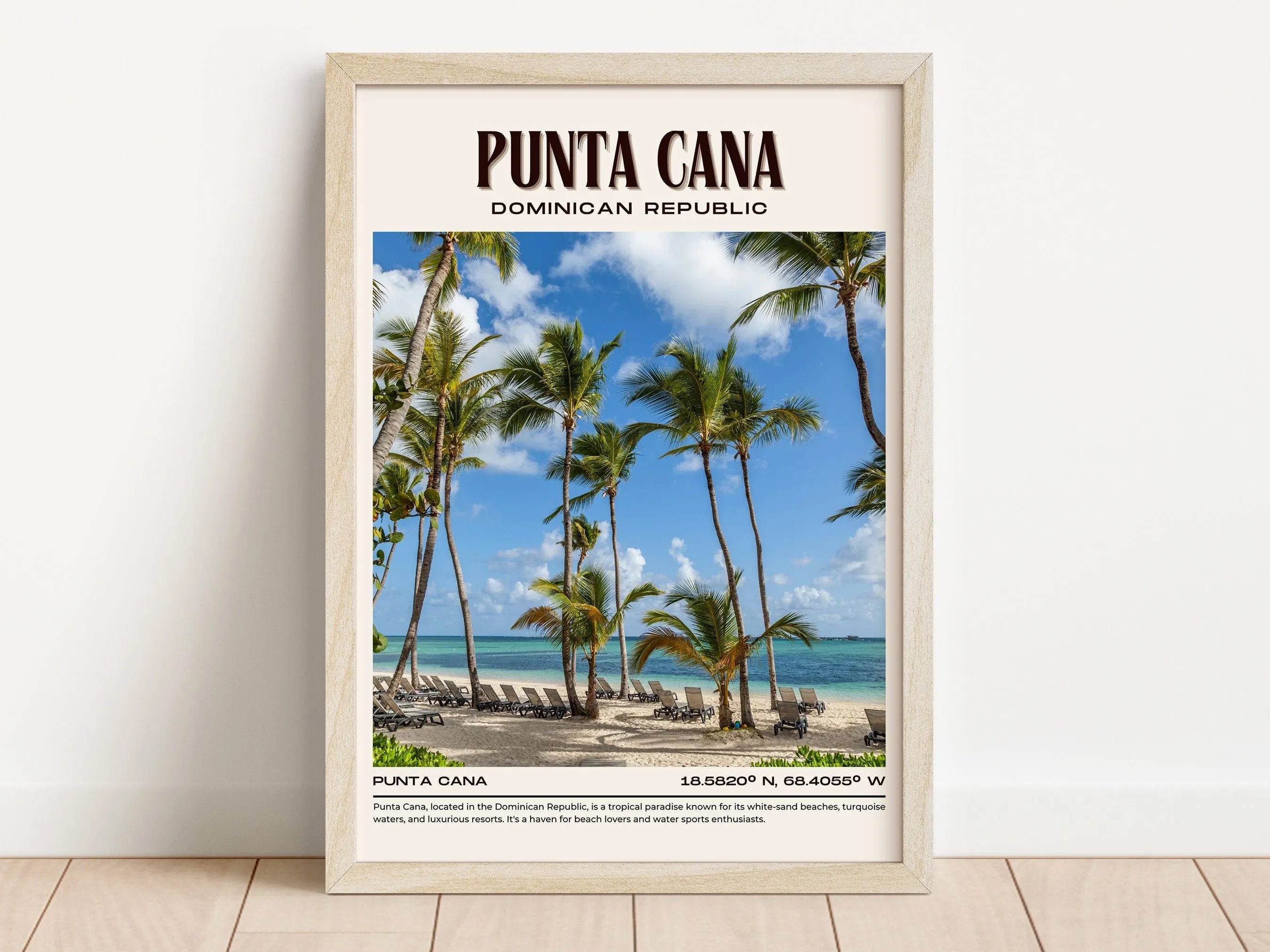 Punta Cana Vintage Wall Art, Dominican Republic