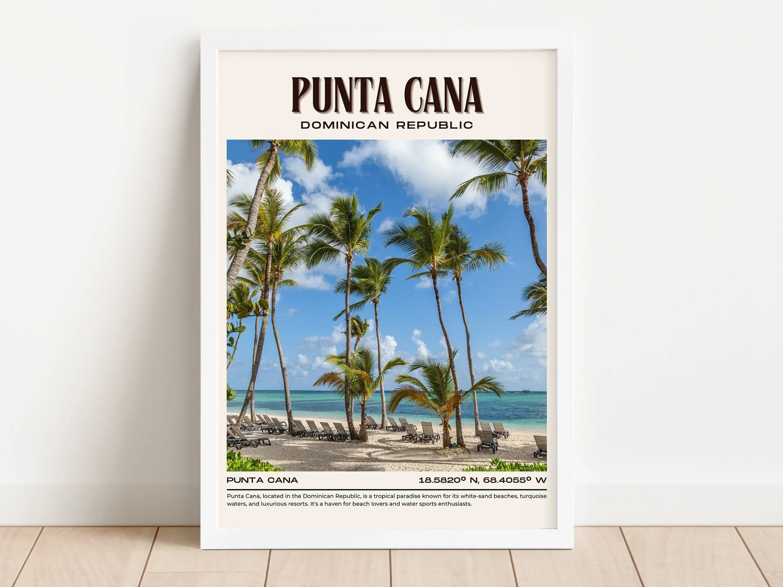 Punta Cana Vintage Wall Art, Dominican Republic