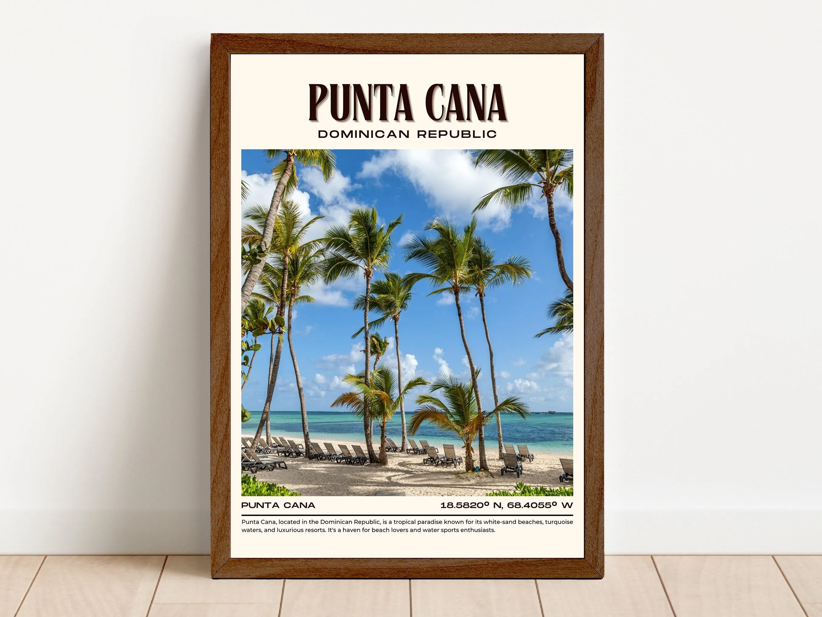 Punta Cana Vintage Wall Art, Dominican Republic