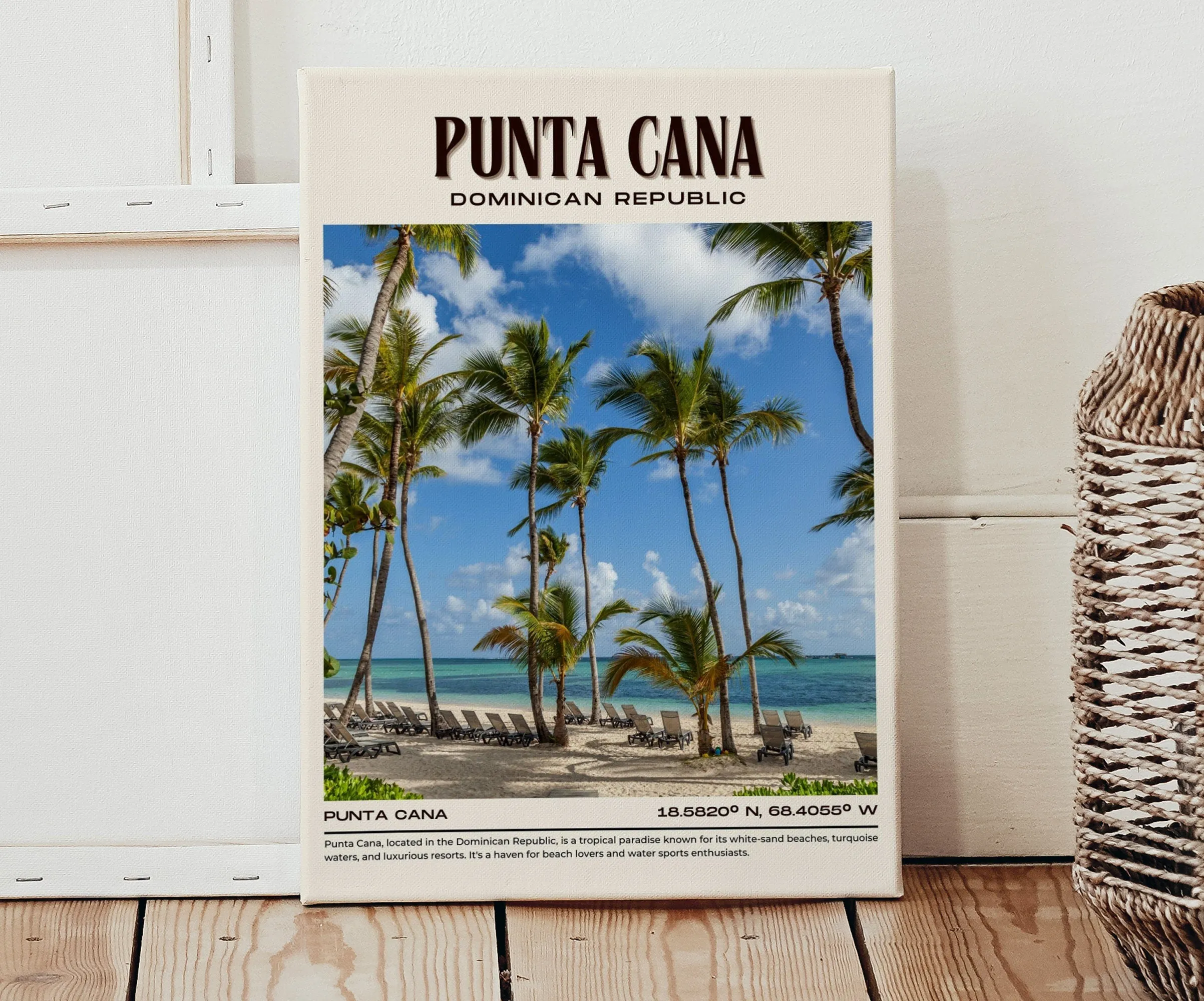 Punta Cana Vintage Wall Art, Dominican Republic