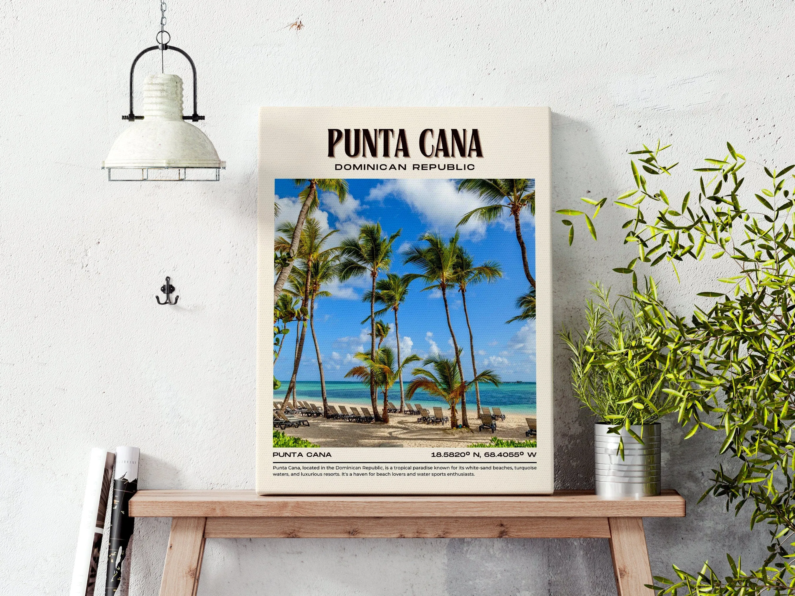 Punta Cana Vintage Wall Art, Dominican Republic