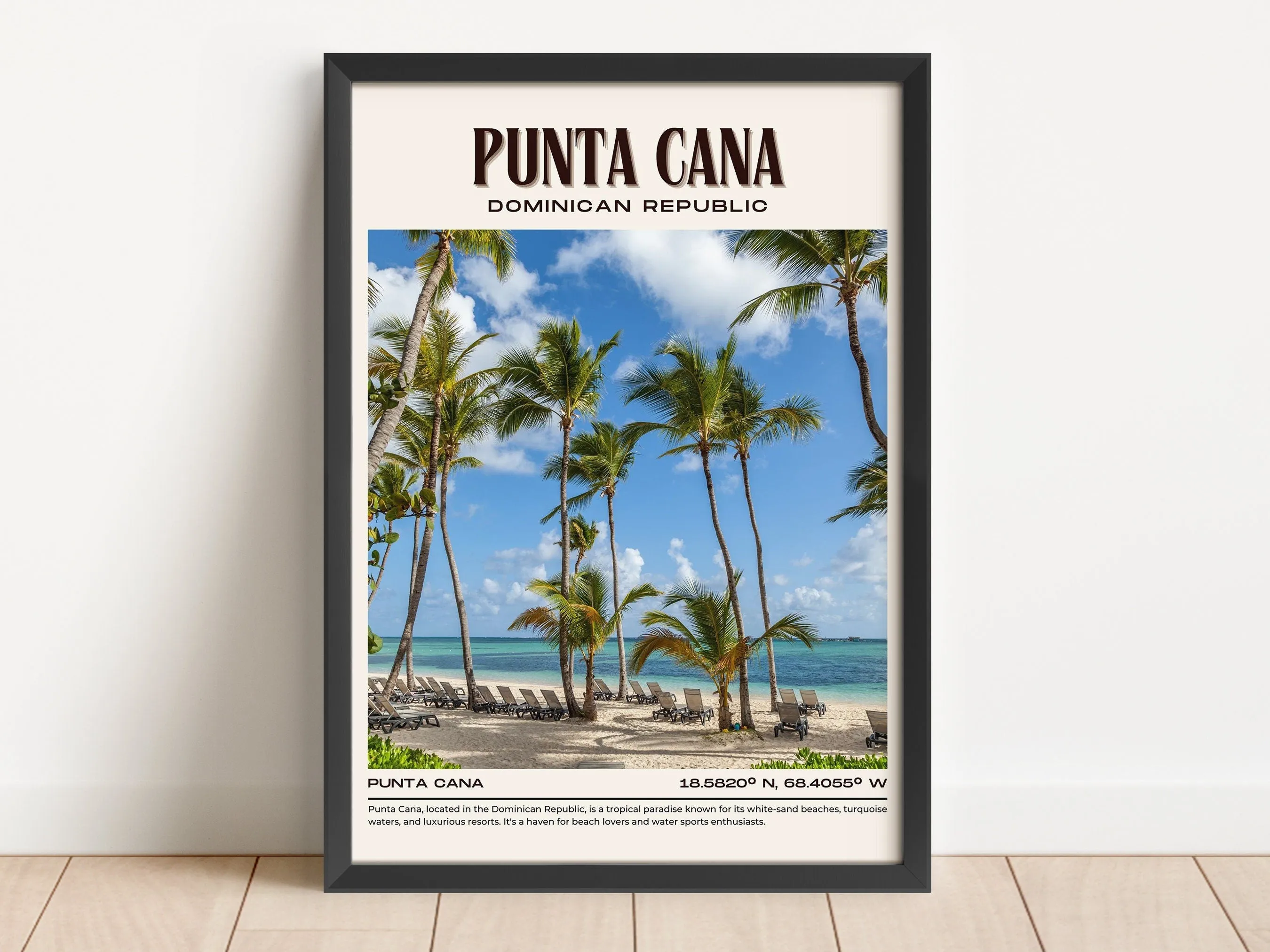 Punta Cana Vintage Wall Art, Dominican Republic