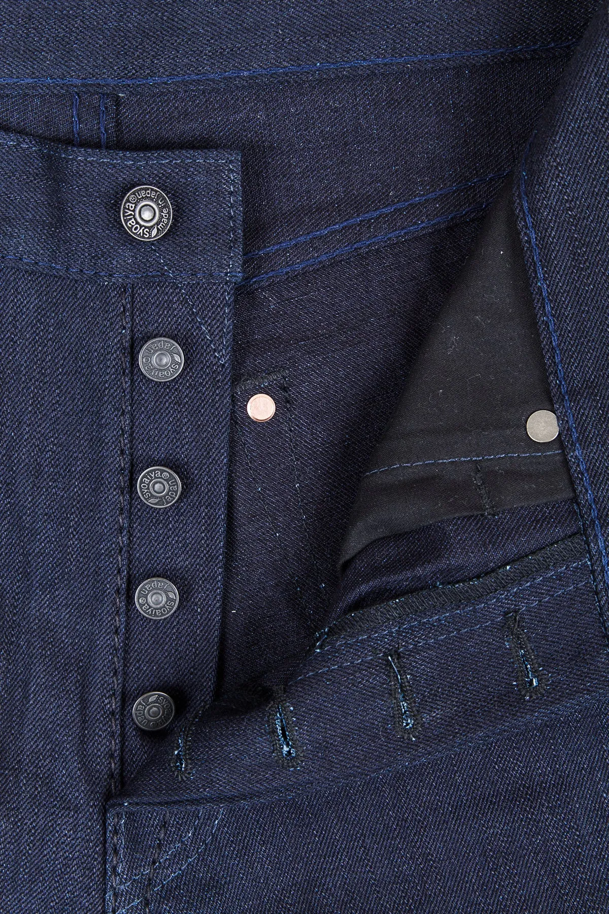 Pure Blue Japan XX-019-WID 14oz Relaxed Tapered Raw Deep Indigo Jeans