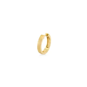 Pure Gold Satin Finish Huggie Hoops