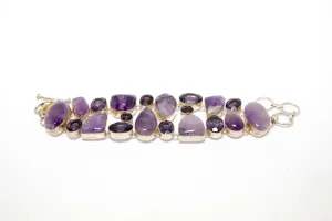 Purple Amethyst Quartz Bracelet