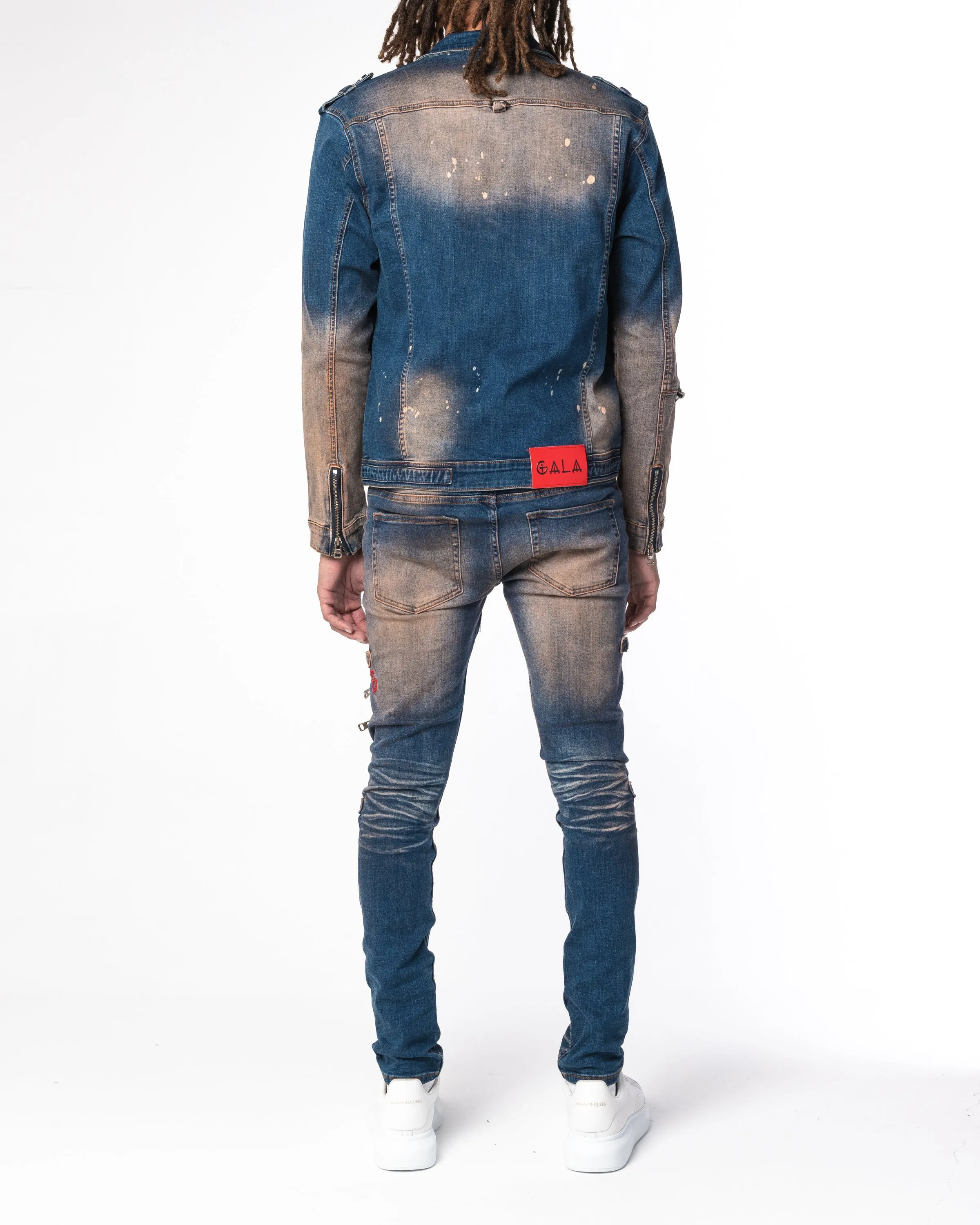 "BLAINE" Indigo Wheat Jacket