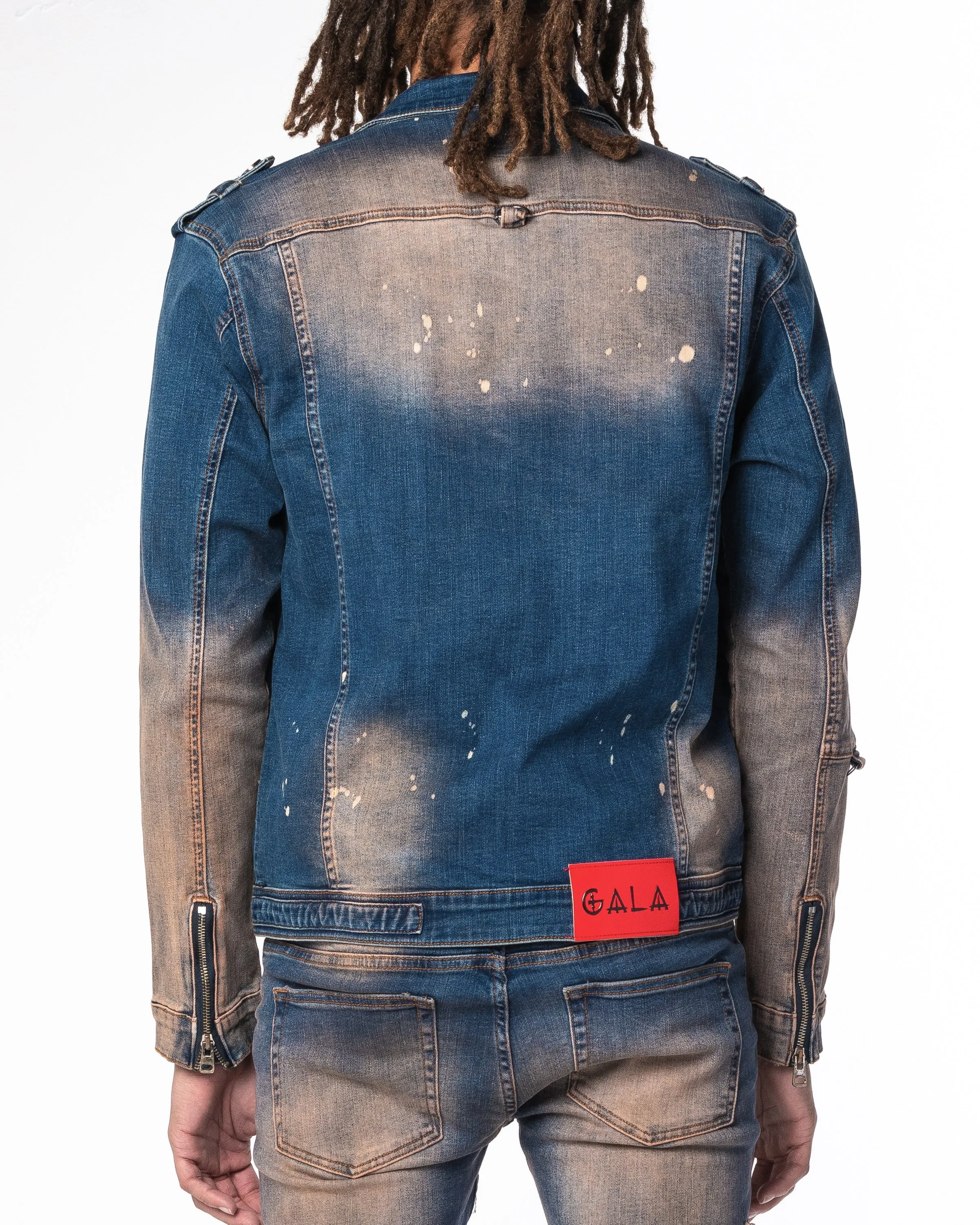 "BLAINE" Indigo Wheat Jacket