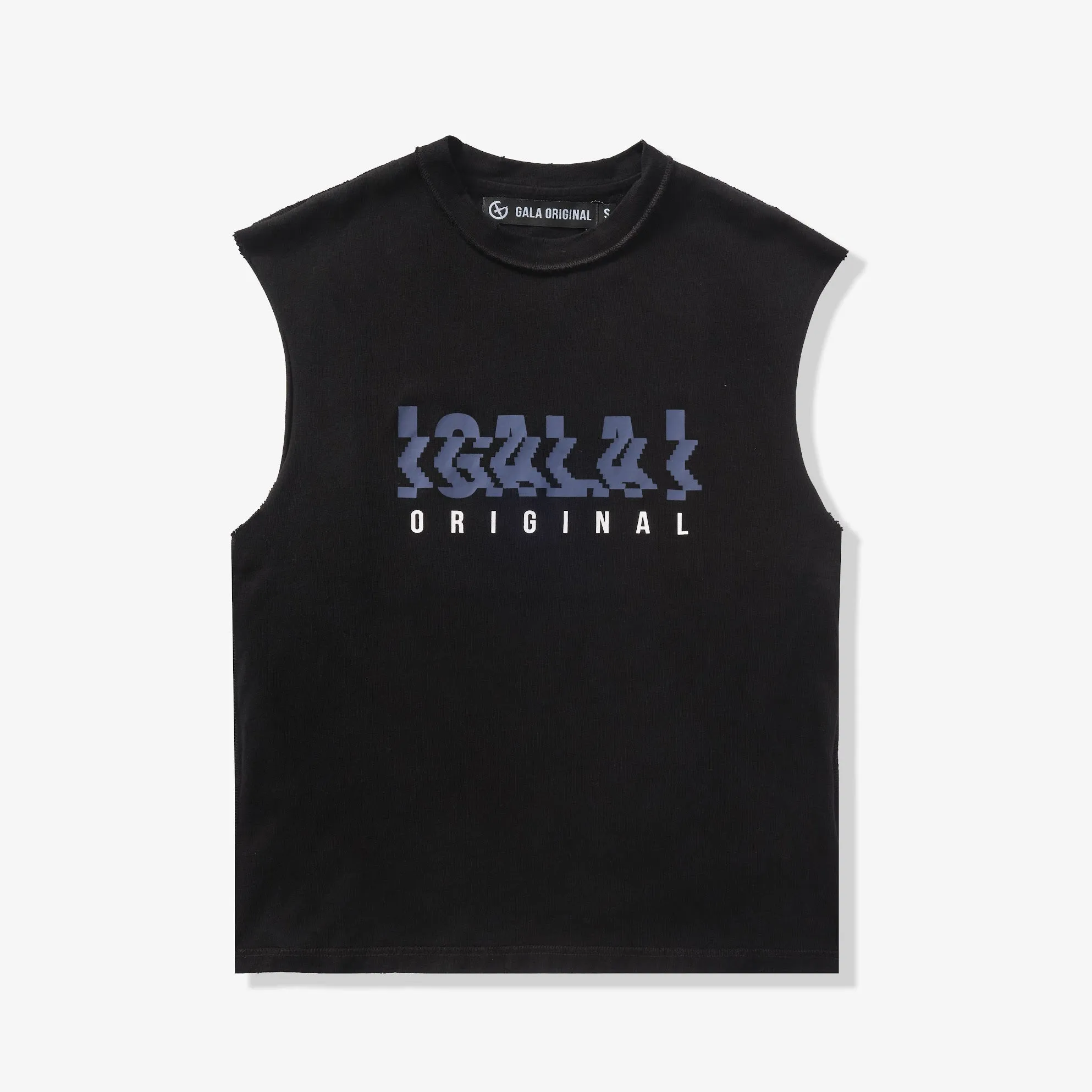 "Digital Dance" Cutoff Tee (black/purple)