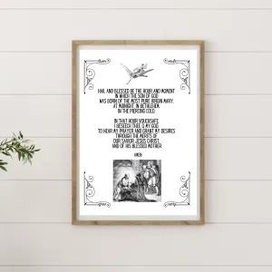 "St. Andrew Christmas Novena" Printable Prayer Art