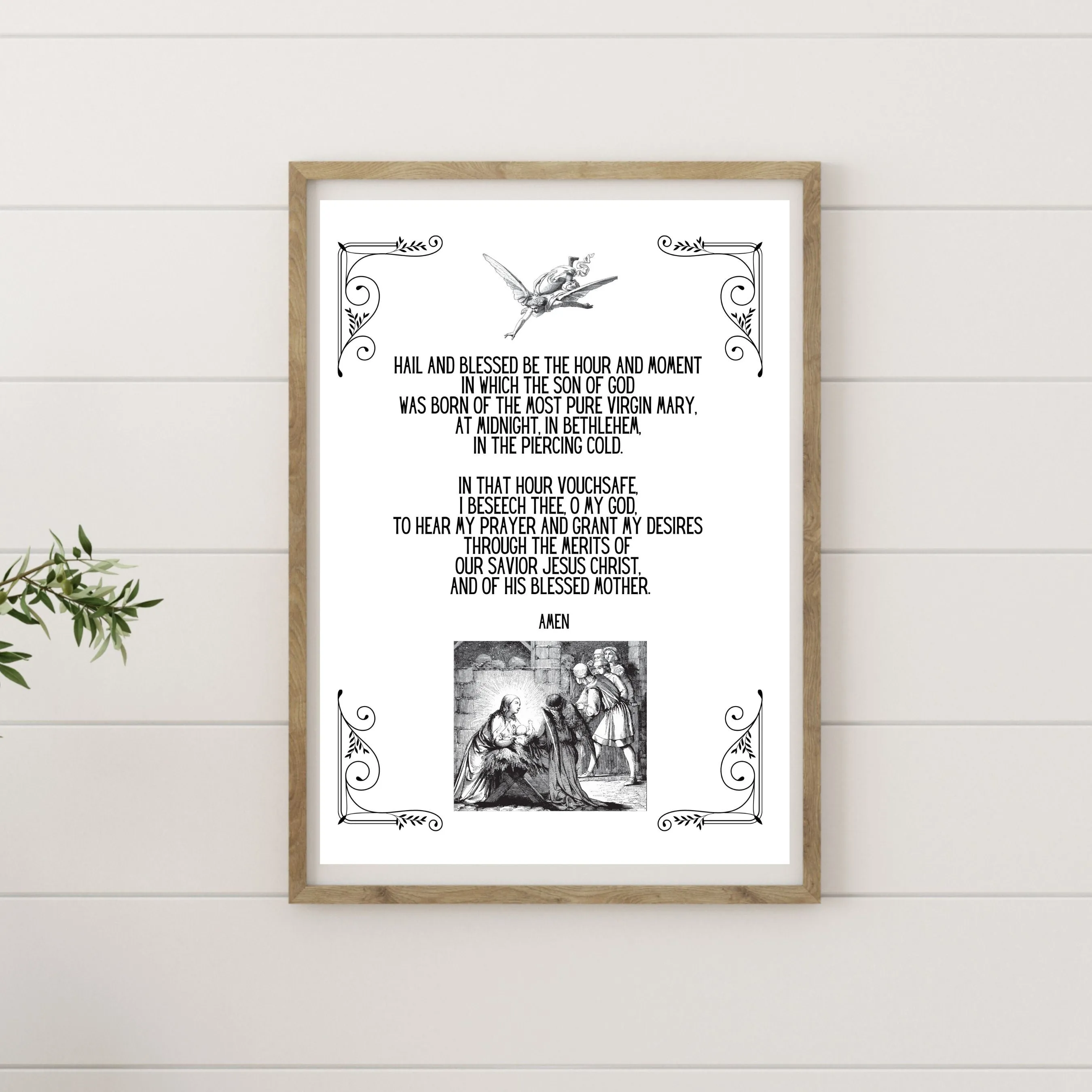 "St. Andrew Christmas Novena" Printable Prayer Art
