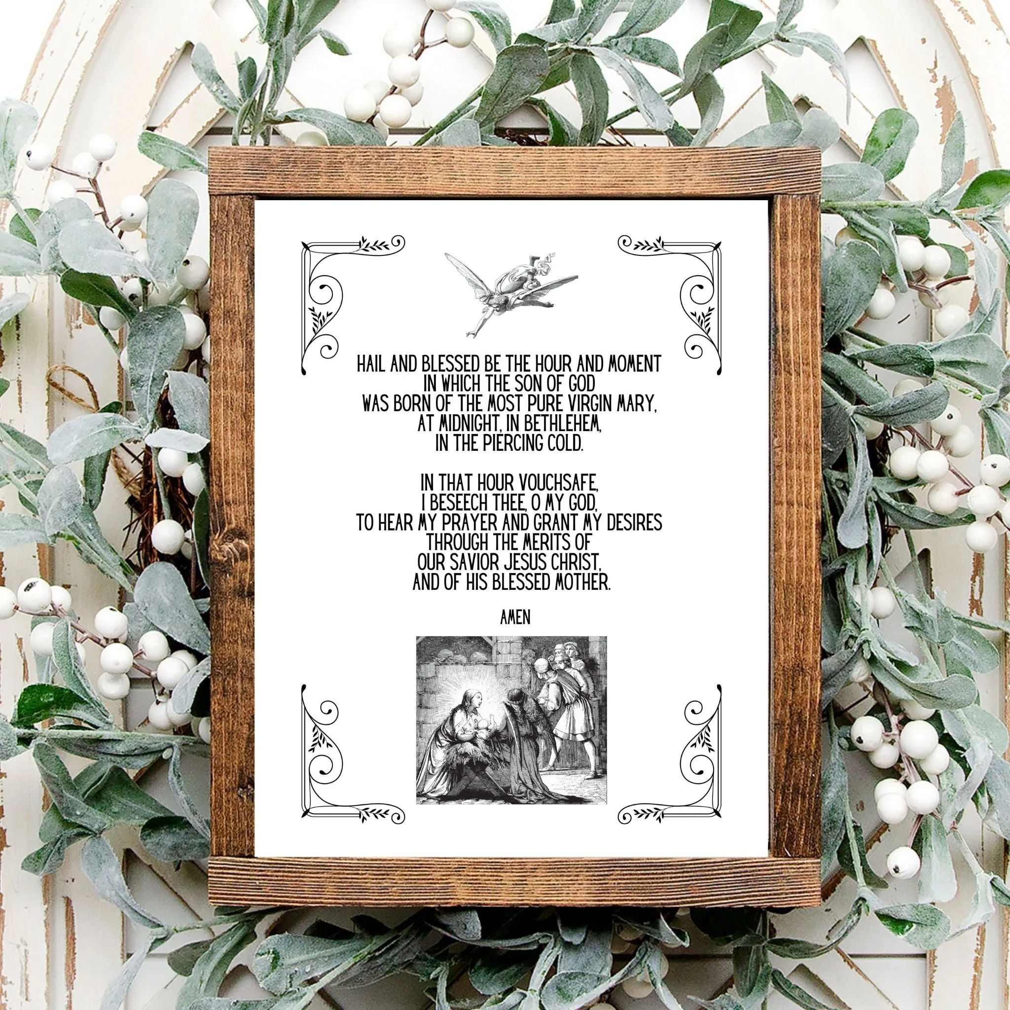 "St. Andrew Christmas Novena" Printable Prayer Art