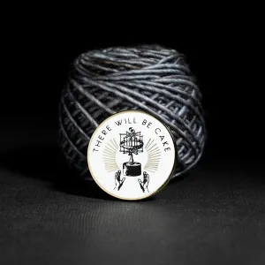 "There Will Be Cake" Enamel Pin For Your Yarn Project Bag Sparkle