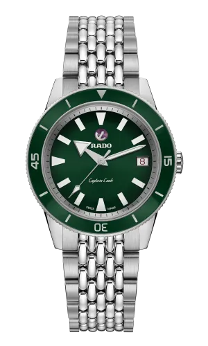 RADO Captain Cook Automatic 37mm Green Dial Stainless Steel Unisex Watch R32500323