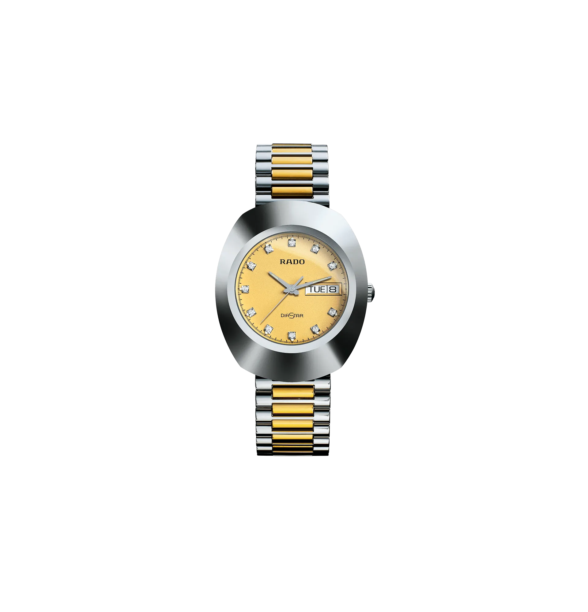 RADO The Original Crystal Markers Champagne Dial Two-Tone Men's Watch R12391633