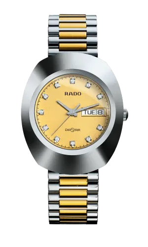 RADO The Original Crystal Markers Champagne Dial Two-Tone Men's Watch R12391633