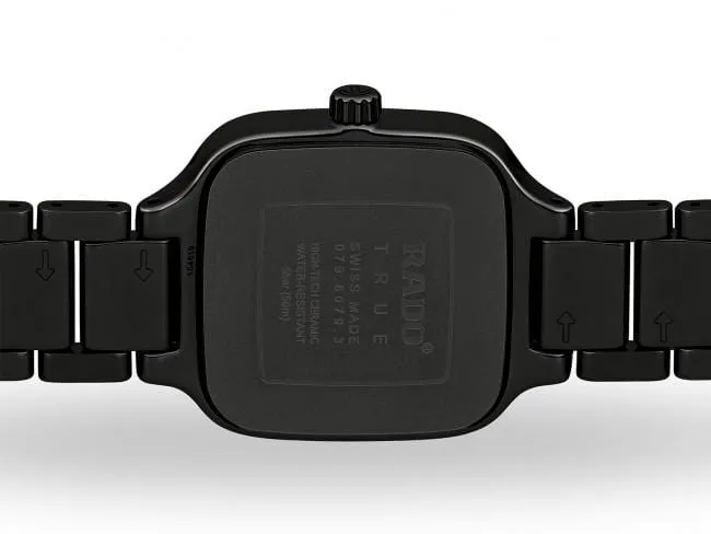 RADO True Square Diamonds Black Ceramic Women's Watch R27080722