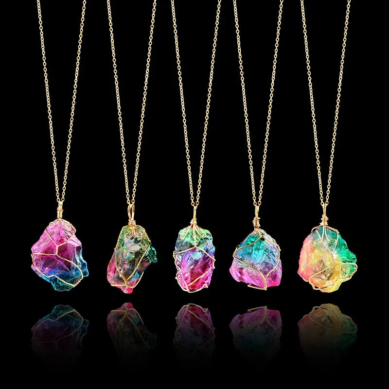 Rainbow Aura Pendant