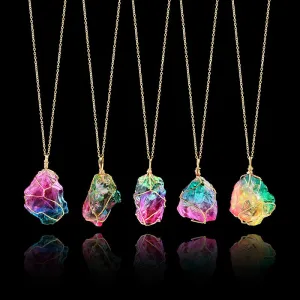 Rainbow Aura Pendant