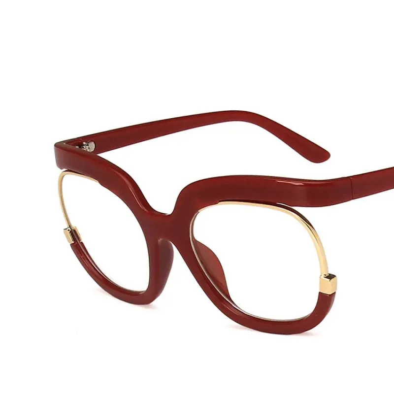 Rainbow Frame Retro Round Anti Blue Light Glasses