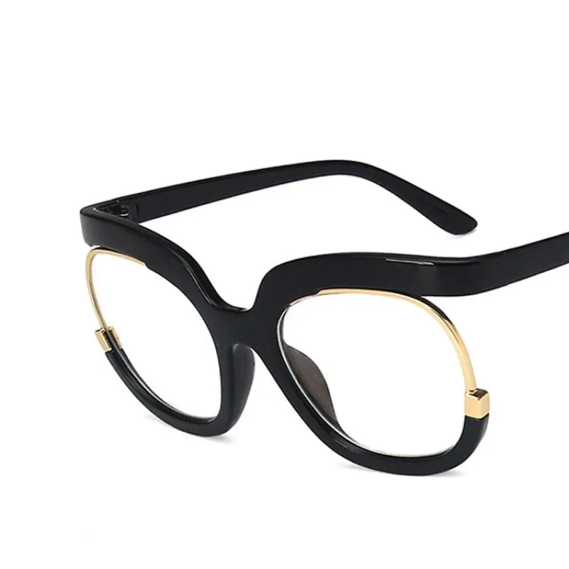 Rainbow Frame Retro Round Anti Blue Light Glasses