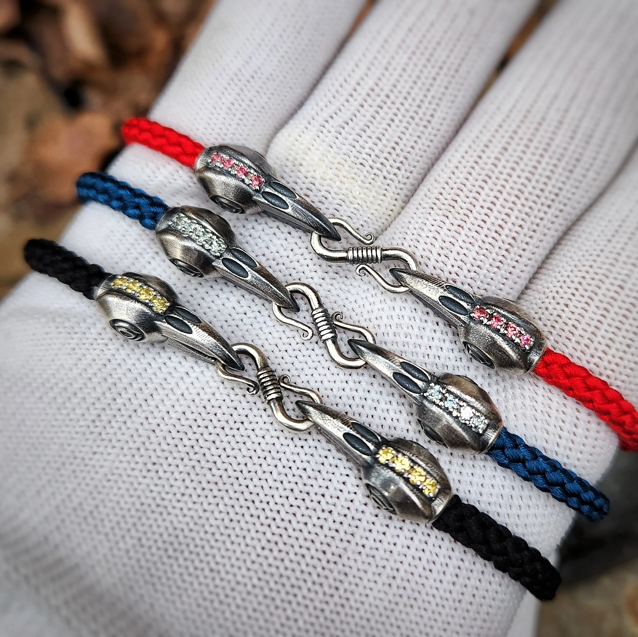 Raven Head Bracelet