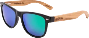 Real Zebra Wood Wanderer Sunglasses by WUDN