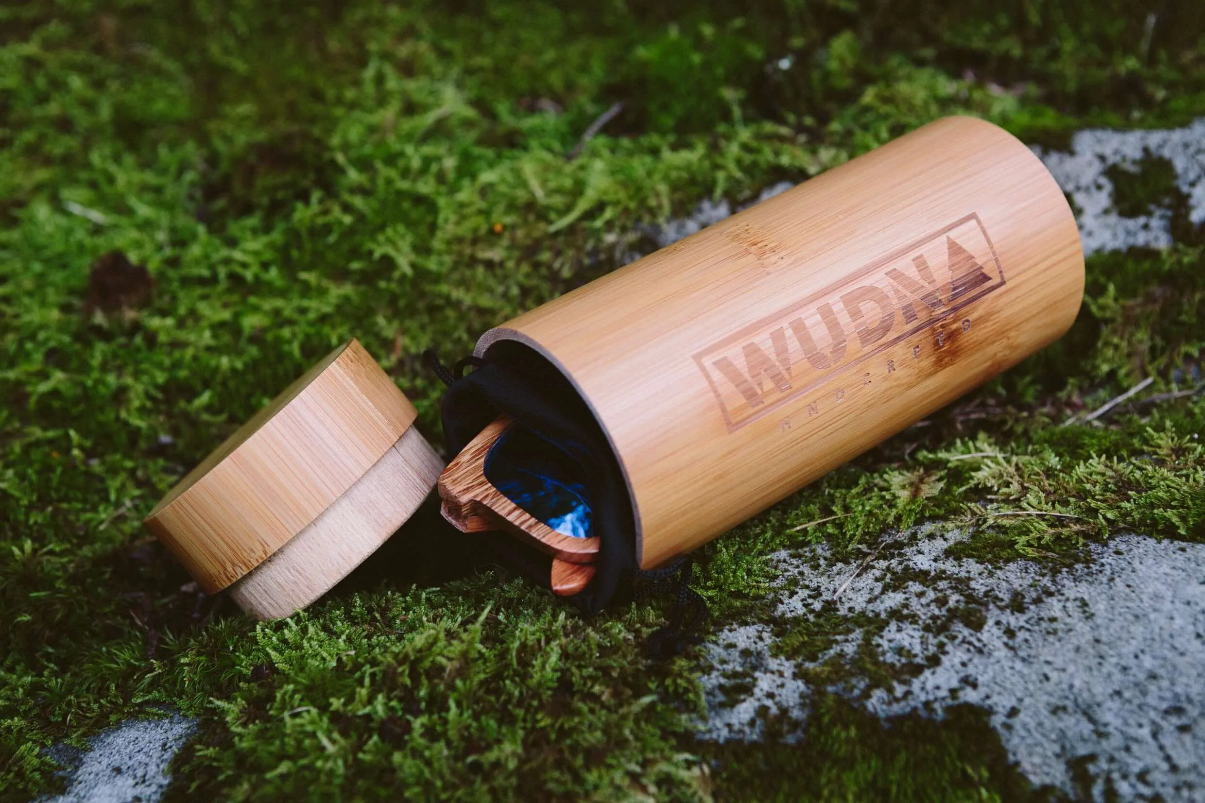 Real Zebra Wood Wanderer Sunglasses by WUDN