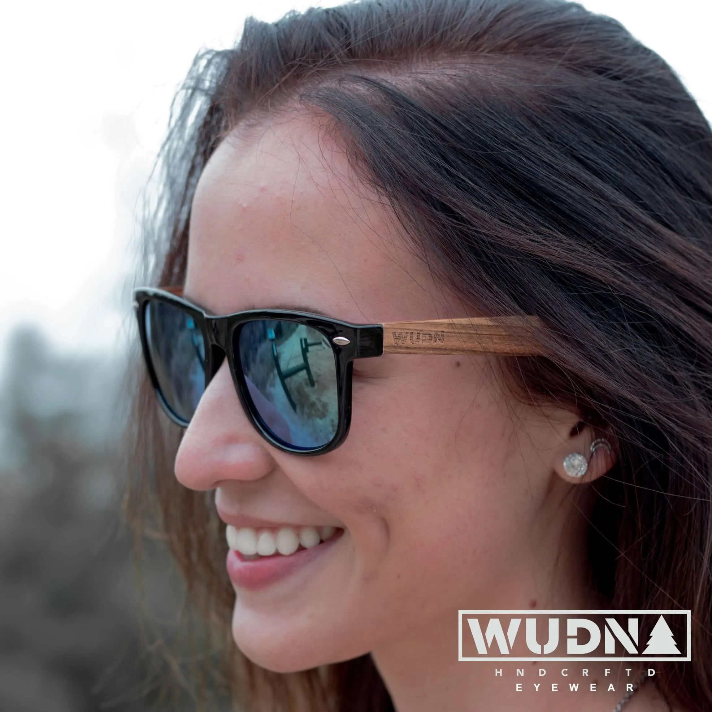 Real Zebra Wood Wanderer Sunglasses by WUDN