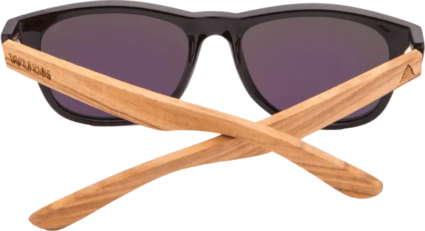 Real Zebra Wood Wanderer Sunglasses by WUDN