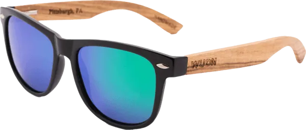 Real Zebra Wood Wanderer Sunglasses by WUDN